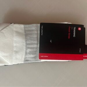 lululemon athletica Power Stride White Socks 3-Pack